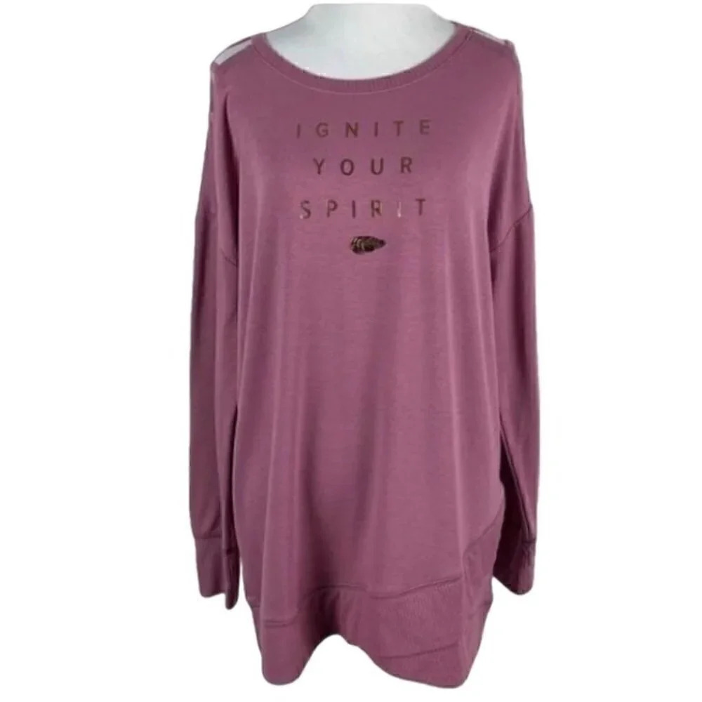 Justice active sweatshirt sz 20 ignite your spirit